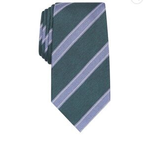 Tasso Elba mens strivento silk Business Neck tie Green 0/s
